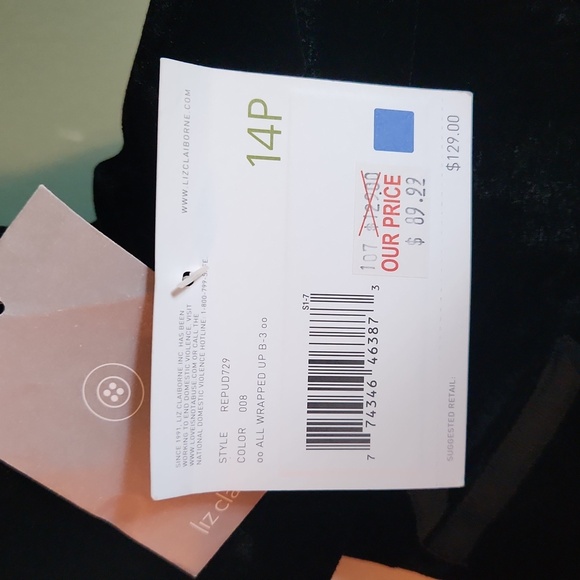 Liz Claiborne black velvet jacket - Picture 9 of 11